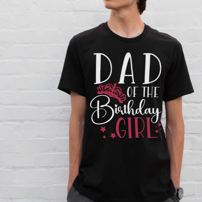 Dad of the Birthday Girl Squad Custom Matching T-Shirt (Creator Uploaded)