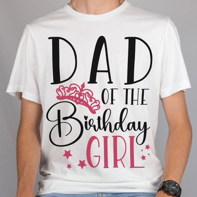 Dad of the Birthday Girl Squad Custom Matching T-Shirt (Creator Uploaded)