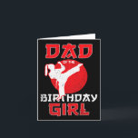 Dad Of The Birthday Karate Taekwondo Girl Martial  Card<br><div class="desc">Dad Of The Birthday Karate Taekwondo Girl Martial Arts</div>