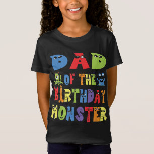 Dad Of The Birthday Monster Alien Kid B-day Party T-Shirt
