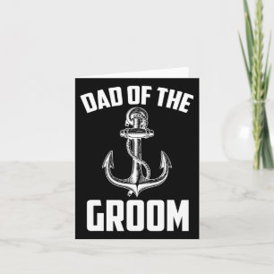 Dad Of The Groom Nautical Party Favours Wedding Pa Card