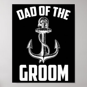 Dad Of The Groom Nautical Party Favours Wedding Pa Poster