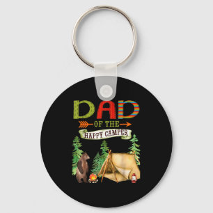 Dad Of The Happy Camper First Birthday Camng  Key Ring