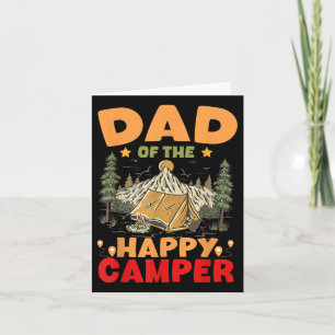 Dad Of The Happy Camper First Birthday Camping Fam Card