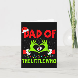 Dad Of The Little Who Funny Christmas Pregnancy An Card