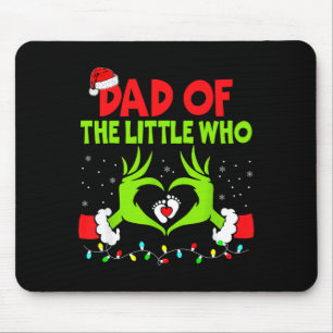 Dad Of The Little Who Funny Christmas Pregnancy An Mouse Mat