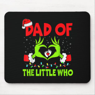 Dad Of The Little Who Funny Christmas Pregnancy An Mouse Mat