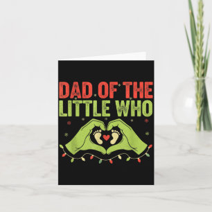 Dad Of The Little Who Qoute Christmas Pregnancy An Card