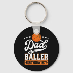 Dad Of The Ller Birthday Boy Sketll Themed Party Key Ring