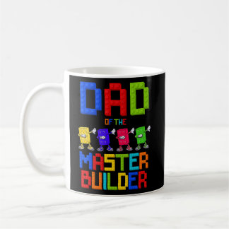 Dad of the Master Builder Birthday Boy Girl Blocks Coffee Mug