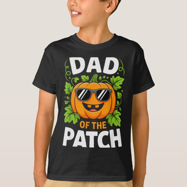 Dad Of The Patch Shirt Halloween Men Daddy Pumpkin (Front)