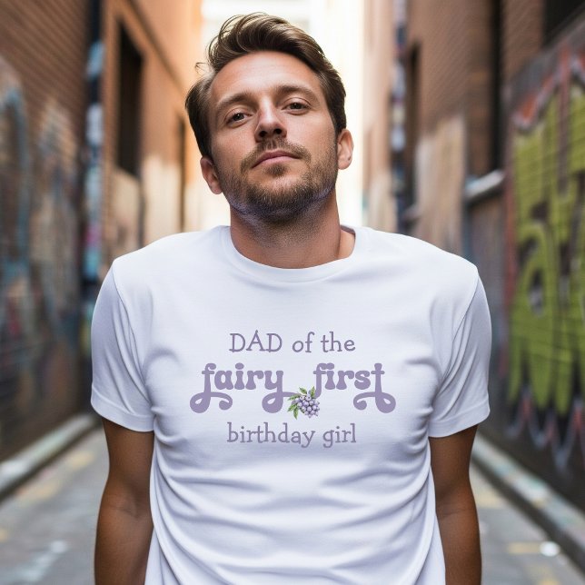 Dad of the Purple  Fairy First Berry Birthday T-Shirt (Creator Uploaded)