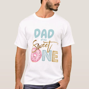 Dad of the Sweet One 1st Birthday Donut Theme Cute T-Shirt