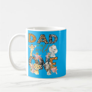 Dad Of The Wild One 1st Birthday Boy Safari Jungle Coffee Mug