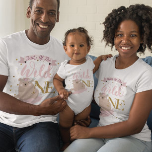 Dad of the Wild One Birthday T-Shirt