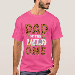 Dad Of The Wild One Birthday Zoo Theme Safari Jung T-Shirt