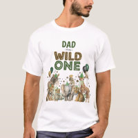 Dad of the Wild One Boy Birthday Party Animals