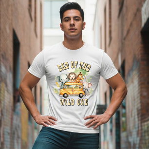 Dad of the Wild One boys birthday safari animals T-Shirt