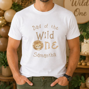 Dad of the Wild One First Birthday Mens T-Shirt