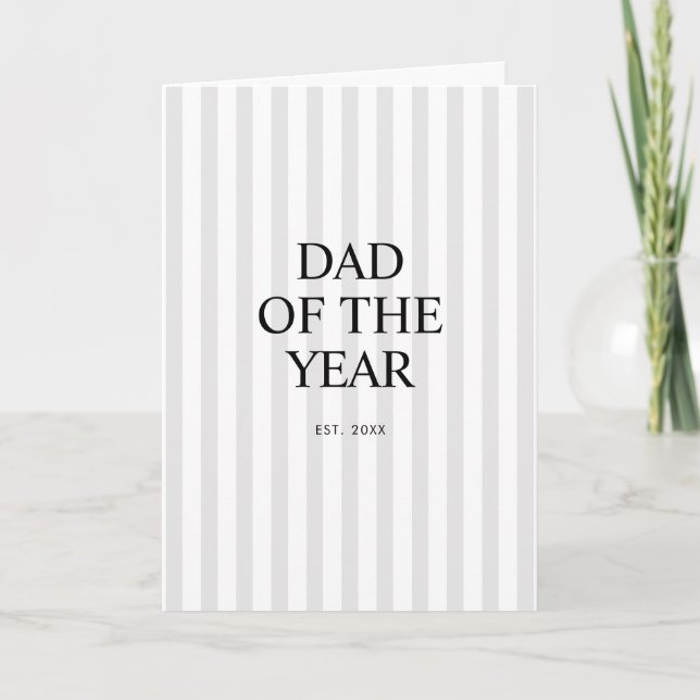 Dad of the Year Established Father's Card (Front)