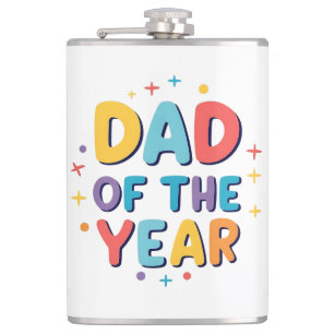 Dad of the Year – Funny Father’s Day Gift Hip Flask