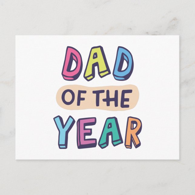 Dad of the Year Postcard (Front)