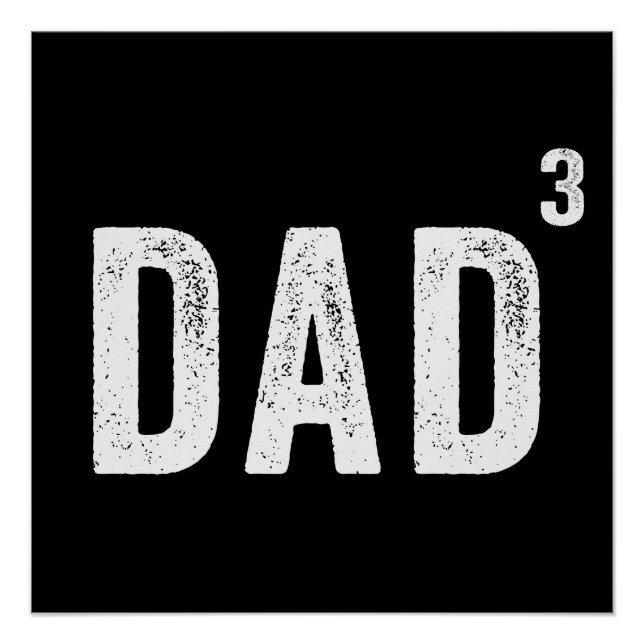 Dad Of Three Poster (Front)