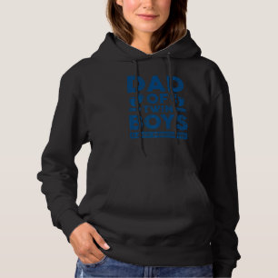 Dad Of Twin Boys Classic Overachiever Twin Dad Fa Hoodie