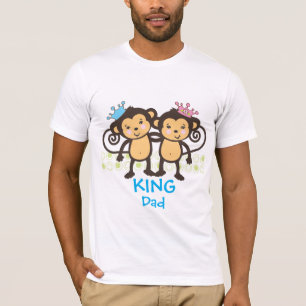 Dad of Twin Monkeys T-Shirt
