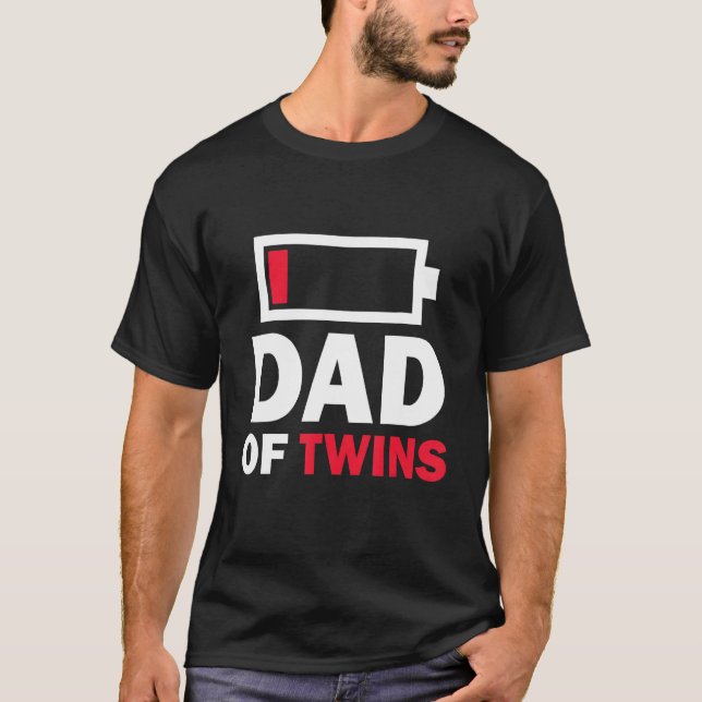 Dad Of Twins  Father s Day Mens Grandpa T-Shirt (Front)