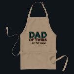 Dad of Twins...I'm the man! Standard Apron<br><div class="desc">Dad of Twins... I'm the man! aprons for all the proud fathers.</div>