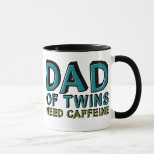 Dad of Twins NEED Caffeine Mug