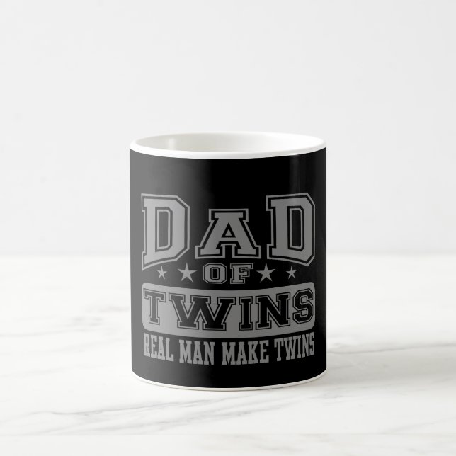 Dad Of Twins Real Man Make Twins Coffee Mug (Center)