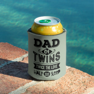 Dad Of Twins Twice the Love Half the Sleep Can Cooler