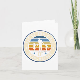 Dad Of Two Girls Outnumbered D2 Squared Fathers Da Card