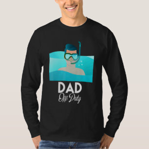Dad Off Duty Vacation Beach Sunglasses Sunset T-Shirt