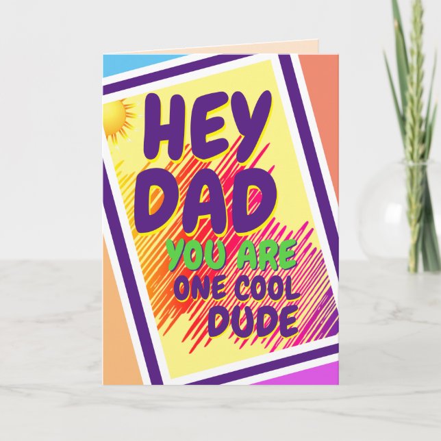 DAD - One Cool Dude Card (Front)