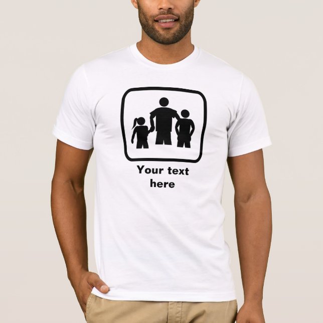 Dad or Step-Dad Logo -- Customisable T-Shirt (Front)