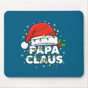 Dad Papa Claus Christmas Lights Family Matching Lo Mouse Mat