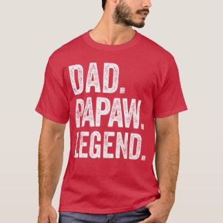 Dad Papaw Legend Vintage Distressed Bold Papaw fri T-Shirt