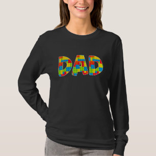 Dad Parent Brick Master Builder Building Blocks Se T-Shirt