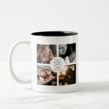 Dad personalised Baby Name and Year photo mug