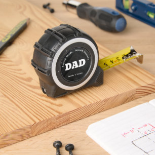 DAD Personalized Black and White Tape Measure 1