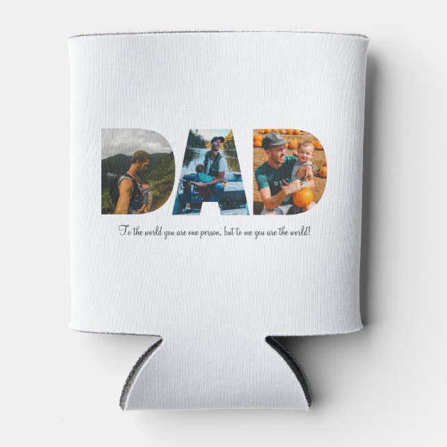 Dad Photo Collage Cooler for Father's day (Front)