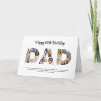 Dad Photo Collage Cutout Father's Day Birthday