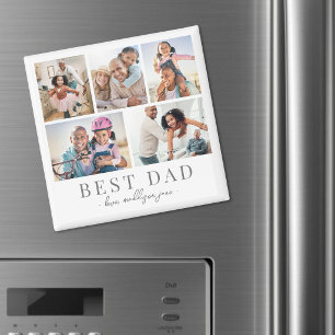 Dad Photo Collage Father Magnet