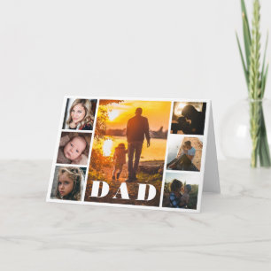 Dad Photo Collage Father's Day Card