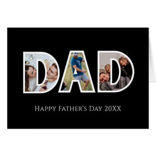 Dad Photo Collage Greeting Card