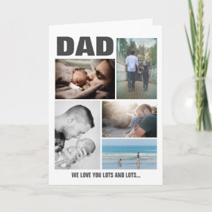 DAD Photo Collage   Happy Fathers Day Card
