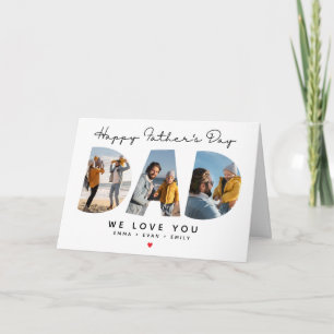 Dad Photo Collage Happy Father's Day Card